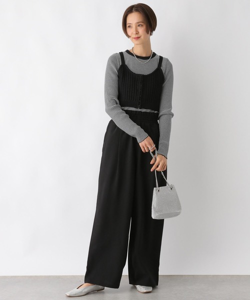 LEPSIM(レプシィム)の「アソートリブインナー 108073(Tシャツ/カットソー・レディース・ホワイト×ブラック/オフホワイト/グリーン/ブラック・FREE)」の15枚目の写真