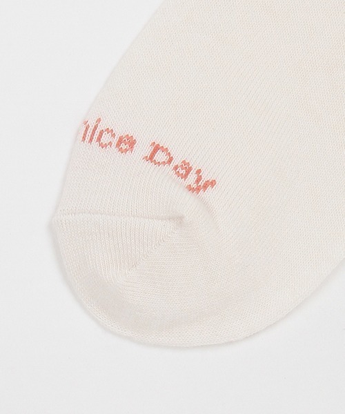 LOVETOXIC（ラブトキシック）の「リブラインロゴソックス（ソックス/靴下・キッズ・オフホワイト/ピンク/ブラック/サックスブルー・FREE）」の7枚目の写真