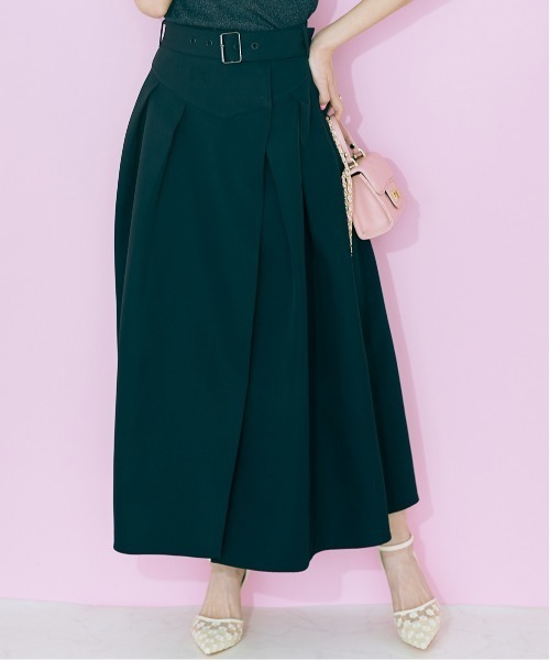 marun（マルン）の「＜大きいサイズ＞ ラップスカート marun（スカート・レディース・ベージュ系/ブラック・L/5L/4L/3L/LL）」の11枚目の写真