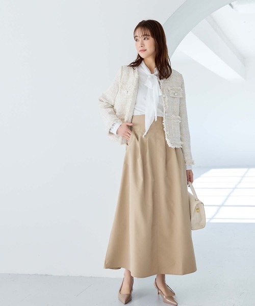 fifth（フィフス）の「ボウタイリボンブラウス（シャツ/ブラウス・レディース・ホワイト/ブラック・M）」の4枚目の写真