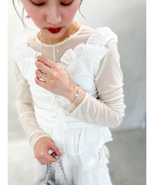 JUMELLE（ジュメロ）の「lock bracelet（ブレスレット・レディース・シルバー・FREE）」の2枚目の写真