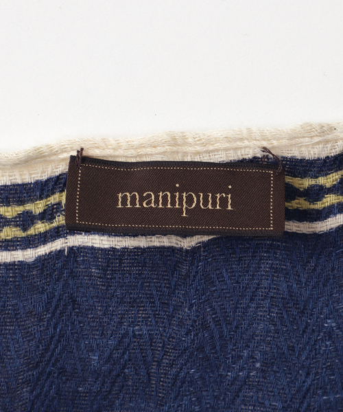 manipuri（マニプリ）の「【manipuri / マニプリ】インドストール ジョッキー（ストール/ショール・レディース・オレンジ・FREE）」の9枚目の写真
