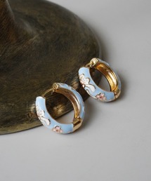 Port | オリエンタル フラワー デザイン フープピアス_(ピアス(両耳用))