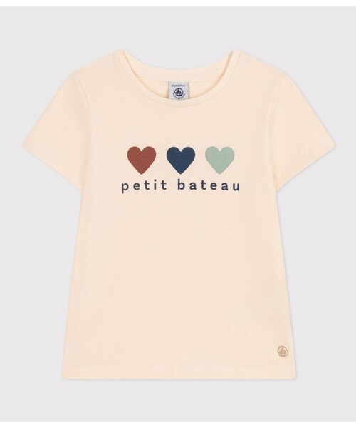 PETIT BATEAU（プチバトー）の「プリント半袖Ｔシャツ（Tシャツ/カットソー・キッズ・オフホワイト/ピンク/ホワイト×ブルー/ホワイト・5YEAR/4YEAR/3YEAR）」の7枚目の写真