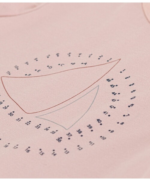 PETIT BATEAU（プチバトー）の「プリント半袖Ｔシャツ（Tシャツ/カットソー・キッズ・オフホワイト/ピンク/ホワイト×ブルー/ホワイト・5YEAR/4YEAR/3YEAR）」の11枚目の写真
