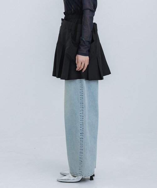 HOUGA(ホウガ)の「【HOUGA/ホウガ】betty skirt tops(スカート・レディース・ブラック/ストライプ・FREE)」の6枚目の写真