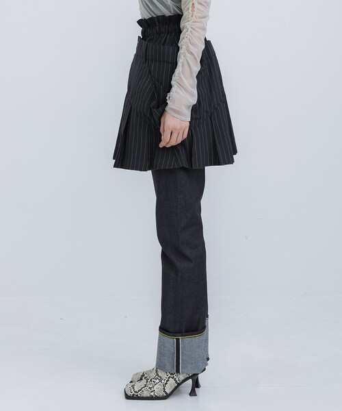 HOUGA(ホウガ)の「【HOUGA/ホウガ】betty skirt tops(スカート・レディース・ブラック/ストライプ・FREE)」の17枚目の写真
