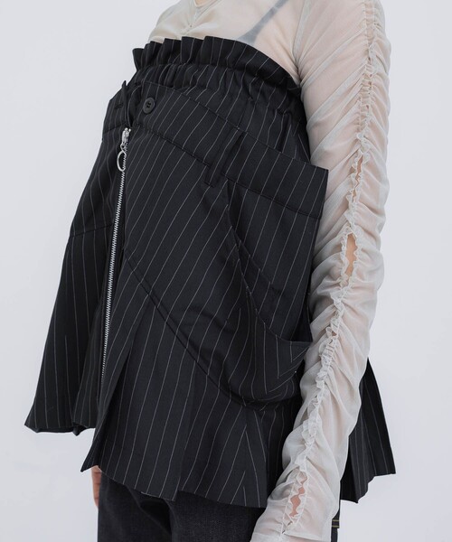 HOUGA(ホウガ)の「【HOUGA/ホウガ】betty skirt tops(スカート・レディース・ブラック/ストライプ・FREE)」の20枚目の写真
