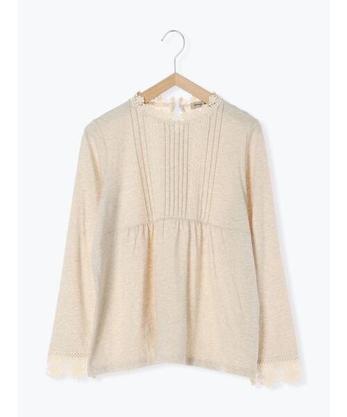 Samansa Mos2（サマンサ モスモス）の「スタンド襟レースカットソー（Tシャツ/カットソー・レディース・ブラック/オフホワイト/ベージュ・F）」の20枚目の写真