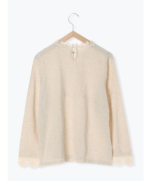 Samansa Mos2（サマンサ モスモス）の「スタンド襟レースカットソー（Tシャツ/カットソー・レディース・ブラック/オフホワイト/ベージュ・F）」の21枚目の写真