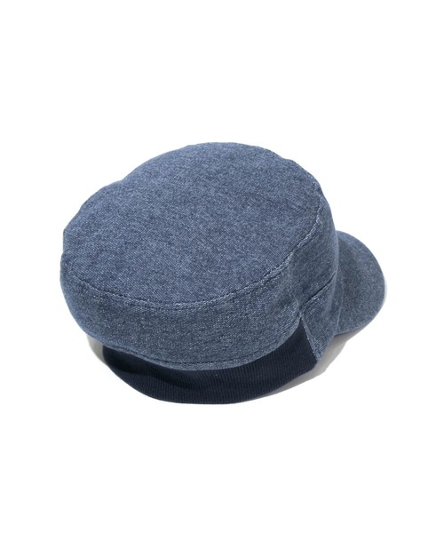 Clef（クレ）の「Clef/クレ　TPN RIB WORK CAP（キャップ・メンズ・インディゴブルー/ベージュ/グレー/チャコールグレー・FREE）」の10枚目の写真