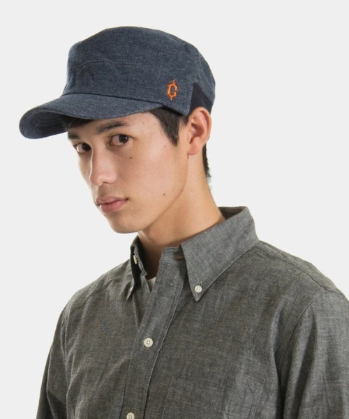 Clef（クレ）の「Clef/クレ　TPN RIB WORK CAP（キャップ・メンズ・インディゴブルー/ベージュ/グレー/チャコールグレー・FREE）」の6枚目の写真