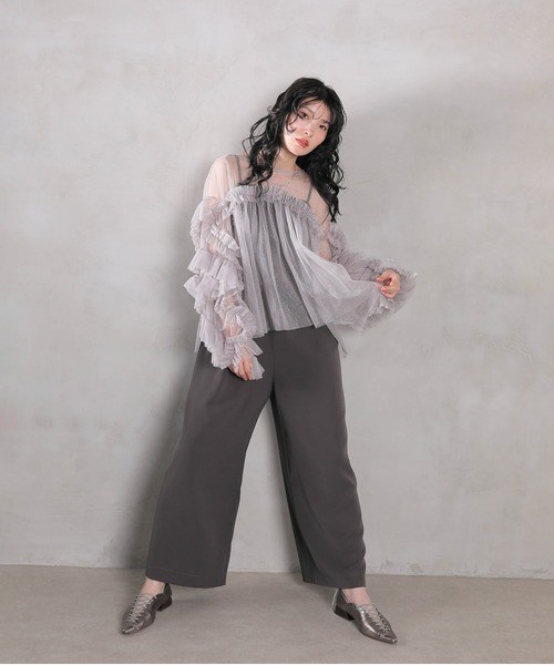 セール】デコラティブチュールトップス / 結婚式 二次会 同窓会 成人式