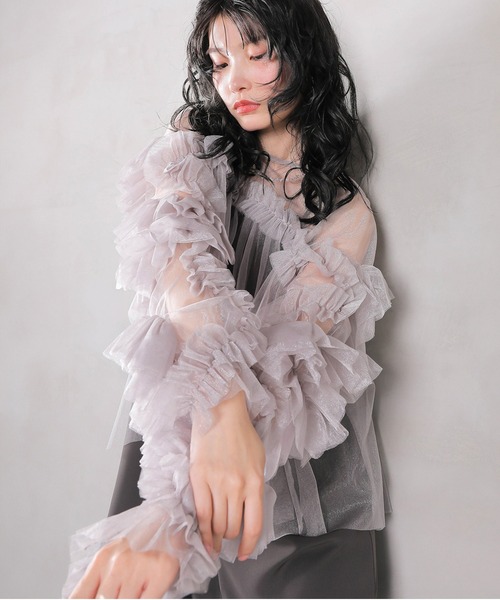 セール】デコラティブチュールトップス / 結婚式 二次会 同窓会 成人式