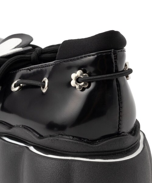 cs T&P（シーエスティーアンドピー）の「厚底フラワーパンプス（パンプス・レディース・ブラック/パープル系・S/M/L/LL）」の11枚目の写真