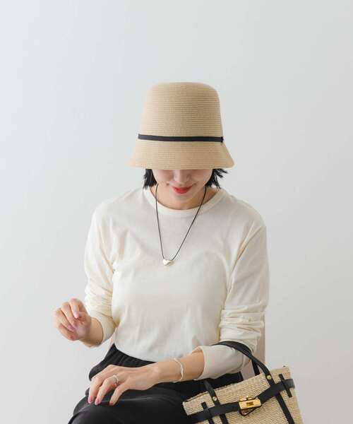 RODE SKO（ロデスコ）の「洗えるたためるベルハット（ハット・レディース・ブラック/モカ/ナチュラル・ONE）」の18枚目の写真