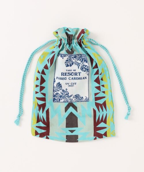 チャイハネ（チャイハネ）の「【チャイハネ】グラウンドUVパレオカーディガン（カーディガン/ボレロ・レディース・ベージュ/ブラウン/ターコイズブルー・FREE）」の10枚目の写真