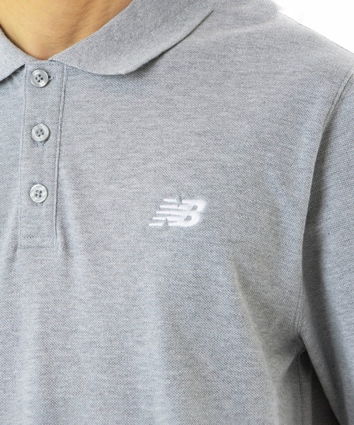 【美品】New Balance ロゴポロシャツ ホワイト　メンズ　サイズ5　S New Balance ポロシャツ シューパッチポロ メンズ : ZOZOTOWN