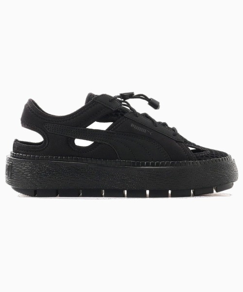 PUMA（プーマ）の「PUMA PLATFORM TRACE LITE MULE（プーマ プラットフォーム トレース ライト ミュール）（サンダル・レディース・ブラック系・23cm/23.5cm/24cm/24.5cm/25cm）」の3枚目の写真