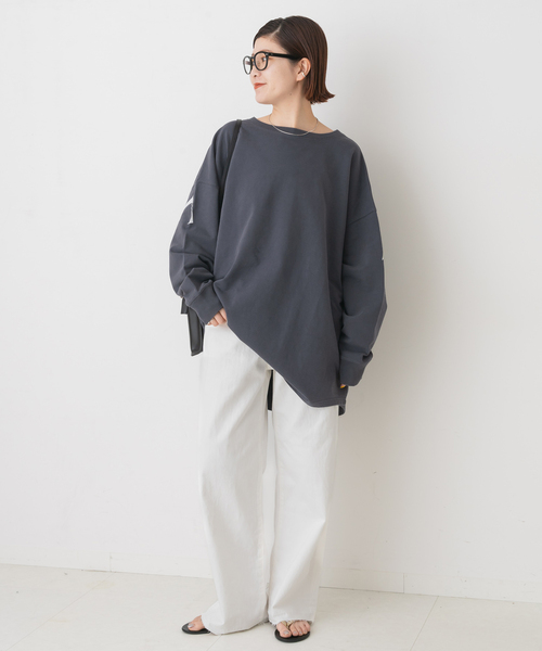 Spick & Span ミニ裏毛バックロゴロンT Spick & Span(スピックアンドスパン)の「ミニ裏毛バック