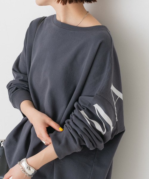 Spick & Span ミニ裏毛バックロゴロンT Spick & Span（スピックアンドスパン）の「ミニ裏毛バック