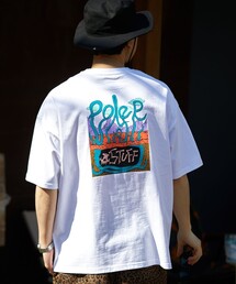 FREAK'S STORE | 限定展開 POLeR/ポーラー POLeR×FREAK'S STORE/ポーラー 別注 ビッグシルエット バックプリント クルーネックTシャツ/ART(Tシャツ/カットソー)