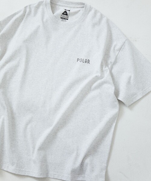 FREAK'S STORE（フリークスストア）の「限定展開 POLeR×FREAK'S STORE/ポーラー 別注 ビッグシルエット バックプリント クルーネックTシャツ/ART（Tシャツ/カットソー・メンズ・スミクロ/アッシュグレー/グレイッシュベージュ/ホワイト・MEDIUM/SMALL/LARGE）」の19枚目の写真