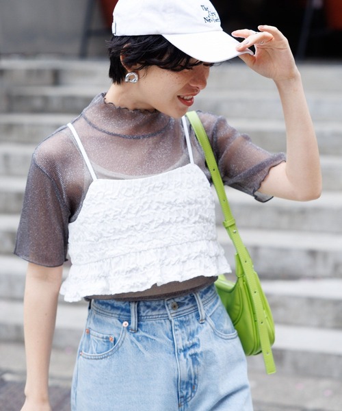 RAGEBLUE（レイジブルー）の「バックリボン/フクレジャガードフリルビスチェ（ベスト・レディース・ブラック/ホワイト・FREE）」の10枚目の写真