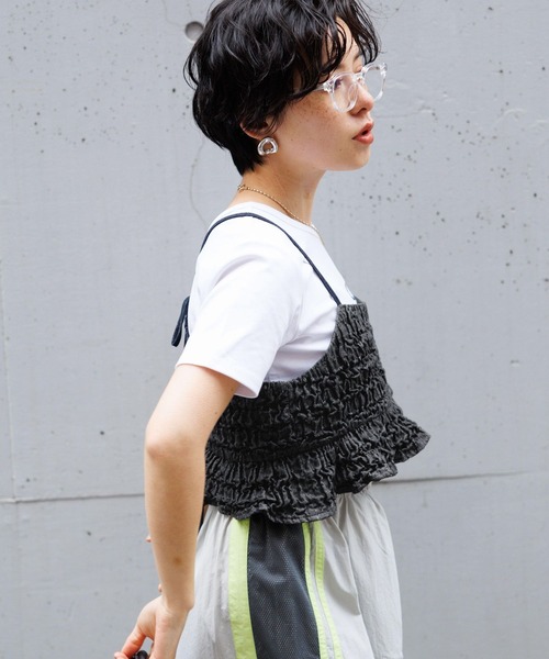 RAGEBLUE（レイジブルー）の「バックリボン/フクレジャガードフリルビスチェ（ベスト・レディース・ブラック/ホワイト・FREE）」の22枚目の写真