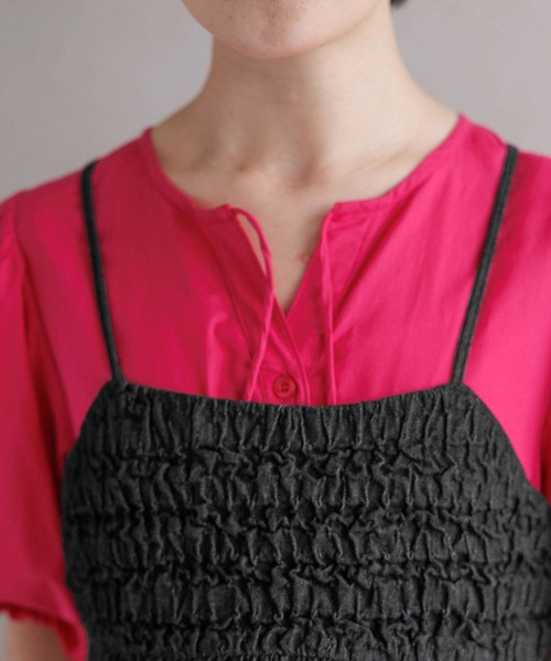 RAGEBLUE（レイジブルー）の「バックリボン/フクレジャガードフリルビスチェ（ベスト・レディース・ブラック/ホワイト・FREE）」の6枚目の写真