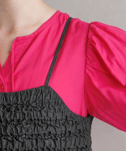 RAGEBLUE（レイジブルー）の「バックリボン/フクレジャガードフリルビスチェ（ベスト・レディース・ブラック/ホワイト・FREE）」の7枚目の写真