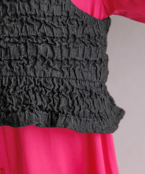 RAGEBLUE（レイジブルー）の「バックリボン/フクレジャガードフリルビスチェ（ベスト・レディース・ブラック/ホワイト・FREE）」の8枚目の写真