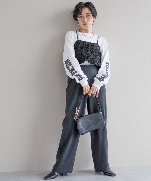 RAGEBLUE（レイジブルー）の「バックリボン/フクレジャガードフリルビスチェ（ベスト・レディース・ブラック/ホワイト・FREE）」の17枚目の写真