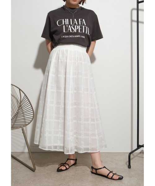 【新品】Palm Riche レース＆チュールブルゾン アイボリー レース＆チュールブルゾン Palm Riche│Eimee Law & LHELBIE