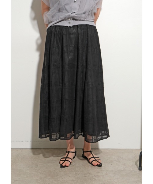 【新品】Palm Riche レース＆チュールブルゾン アイボリー レース＆チュールブルゾン Palm Riche│Eimee Law & LHELBIE