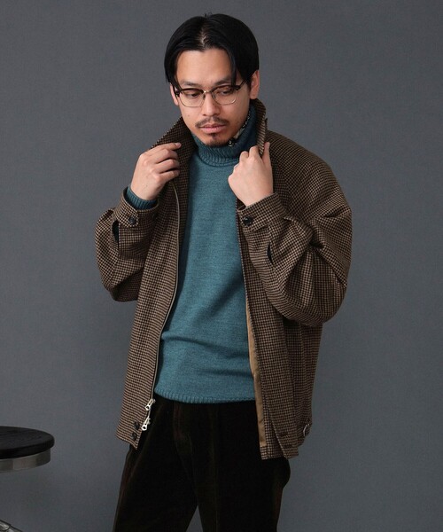 新品未使用 BEAMS F ハリントンジャケット カーキ 44 BEAMS F（ビームスF）コットンポリエステル ギャバジン