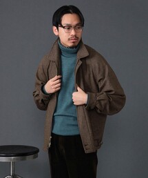 BEAMS F / ウール ハウンドトゥース ハリントンジャケットを使った人気