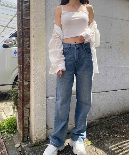NANEA(ナネア)の「フラワーモチーフ刺繍入りデニムワイドパンツ(デニムパンツ・レディース・ブルー・MEDIUM/LARGE/X-LARGE/SMALL)」の19枚目の写真