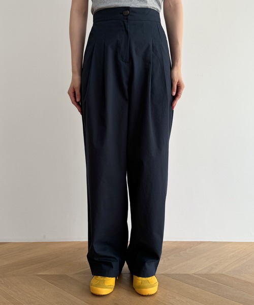 CANAL JEAN（キャナルジーン）の「El mar　コットンダブルタックパンツ（その他パンツ・レディース・ライトベージュ/ライトカーキ/ネイビー・ONE SIZE）」の14枚目の写真