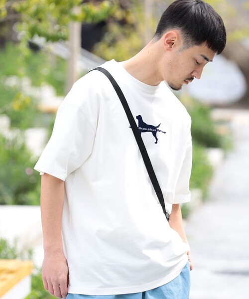 Labrador Retriever（ラブラドールリトリーバー）の「BEAMS HEART / Labrador Retriever シルエット Tシャツ（Tシャツ/カットソー・メンズ・ホワイト/ネイビー・MEDIUM/LARGE/SMALL）」の22枚目の写真