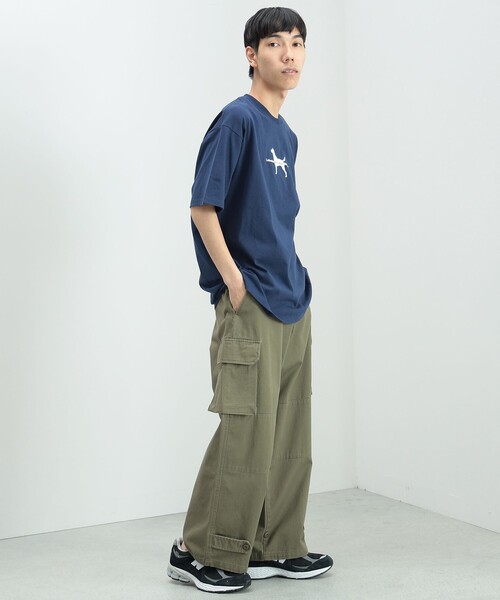 Labrador Retriever（ラブラドールリトリーバー）の「BEAMS HEART / Labrador Retriever シルエット Tシャツ（Tシャツ/カットソー・メンズ・ホワイト/ネイビー・MEDIUM/LARGE/SMALL）」の13枚目の写真