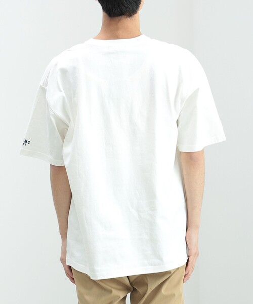 Labrador Retriever（ラブラドールリトリーバー）の「BEAMS HEART / Labrador Retriever シルエット Tシャツ（Tシャツ/カットソー・メンズ・ホワイト/ネイビー・MEDIUM/LARGE/SMALL）」の4枚目の写真