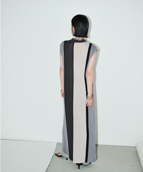 ✳️人気新作 新品 A.L.C エーエルシー　白ロングワンピース AIC.（エーアイシー）の「シアーニットロングワンピース