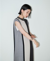 AIC. OFFICIAL | . 【フラワーパターンニットロングワンピース