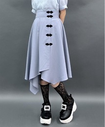 axes femme POETIQUE（アクシーズファムポエティック）の「チャイナボタンイレヘムスカート（スカート）」