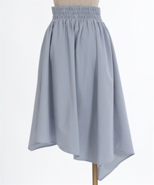 axes femme POETIQUE（アクシーズファムポエティック）の「チャイナボタンイレヘムスカート（スカート・レディース・ダークグリーン/グレー/ブラック・MEDIUM）」の6枚目の写真