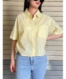 襟付きシャツブラウス 全3色 可愛い