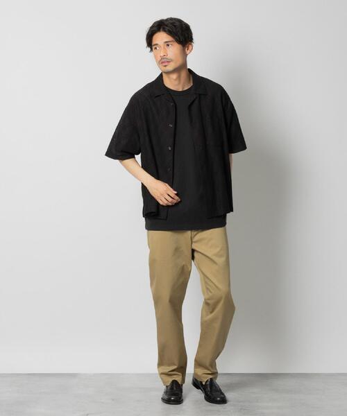 Right-on(ライトオン)の「Other(ソノタ)レースオープンカラーシャツ(シャツ/ブラウス・メンズ・ブラック/オリーブ/ブラウン・L/XL/M)」の11枚目の写真