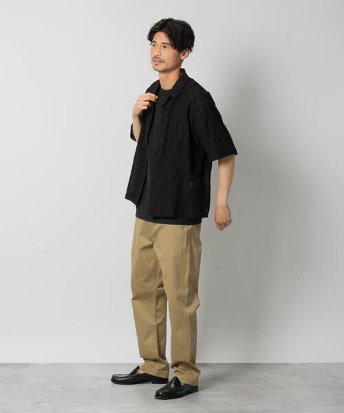 Right-on(ライトオン)の「Other(ソノタ)レースオープンカラーシャツ(シャツ/ブラウス・メンズ・ブラック/オリーブ/ブラウン・L/XL/M)」の12枚目の写真