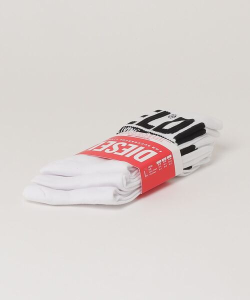 DIESEL(ディーゼル)の「メンズ ソックス 3枚パック(ソックス/靴下・メンズ・ブラック/マルチ/ホワイト/その他/その他3・MEDIUM/SMALL/LARGE)」の16枚目の写真